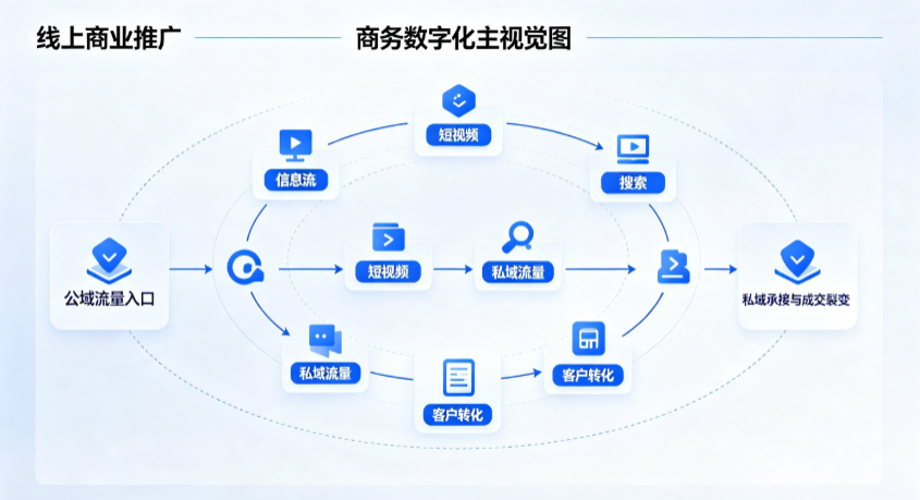 南岗区线上商业推广怎么做？全域流量闭环搭建与低成本转化实战指南